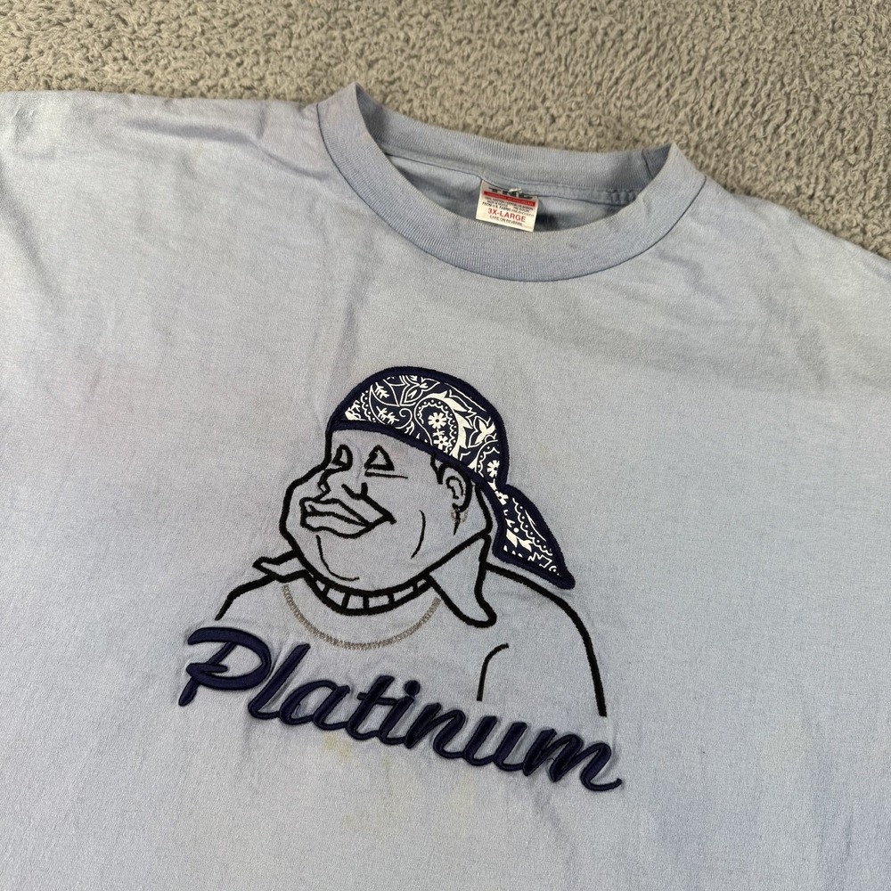 Platinum Shirt Mens 3XL Graphic‎ Bandana Hip Hop Oversized Streetwear Tee